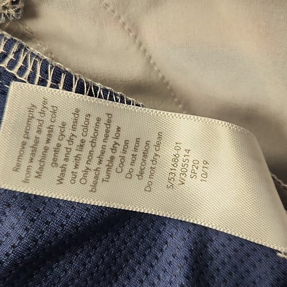 ATHLETA ALL PLAY 3" SHORT IN TIE DYE NAVY AND PINK SIZE 14 XL - Picture 7 of 8